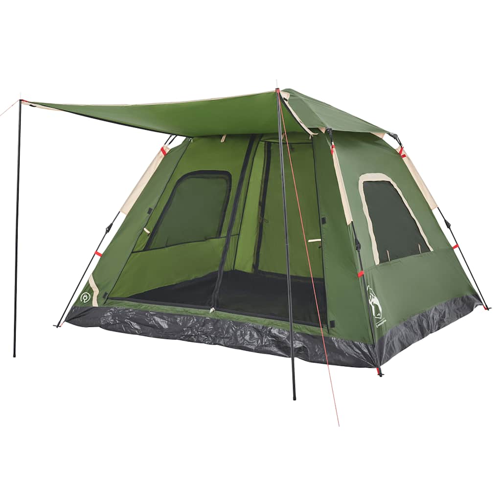 Kuppel-Campingzelt 4 Personen Grün Quick Release