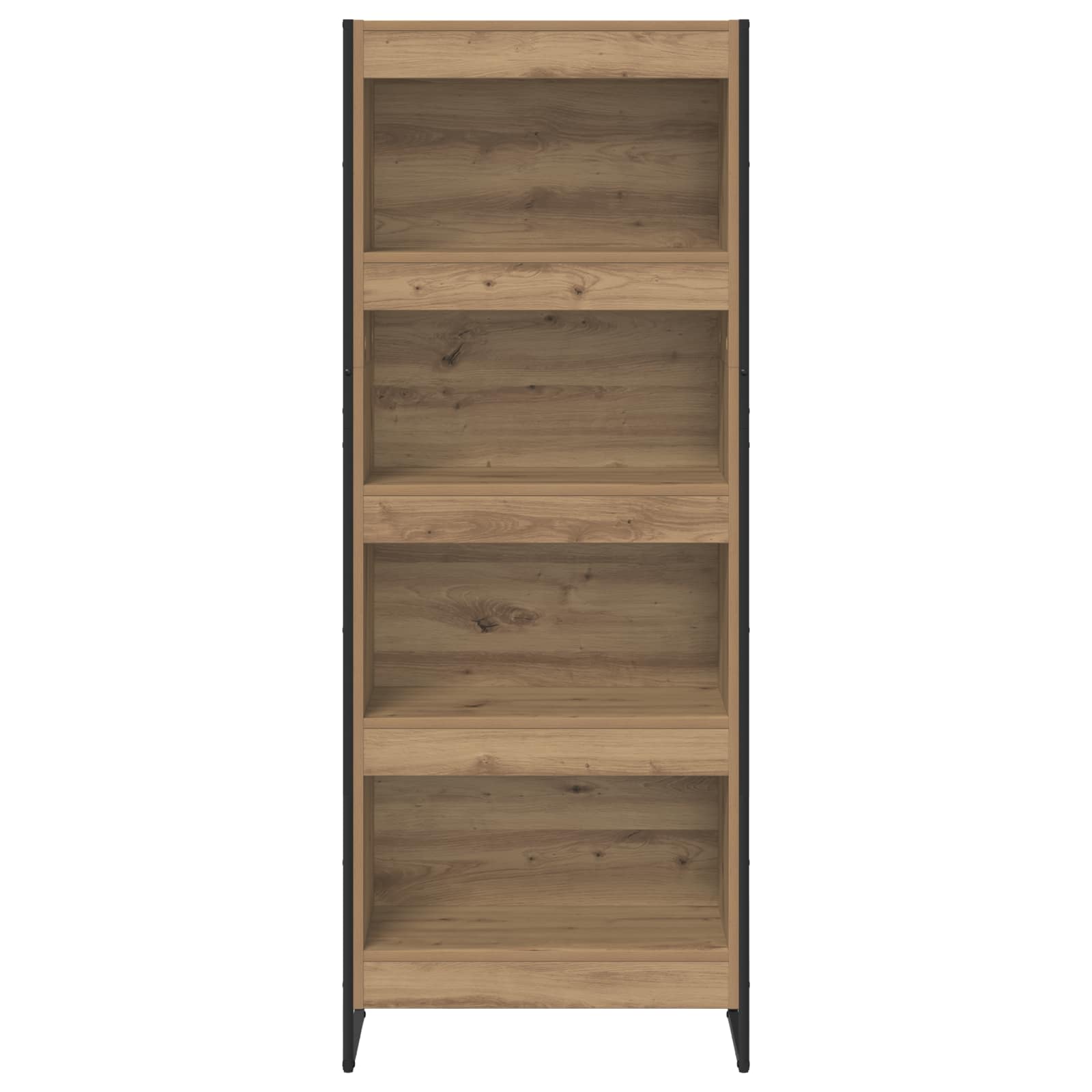 Bücherregal 2 pcs Schwarz Eichen-Optik 60 x 30 x 189,5 cm