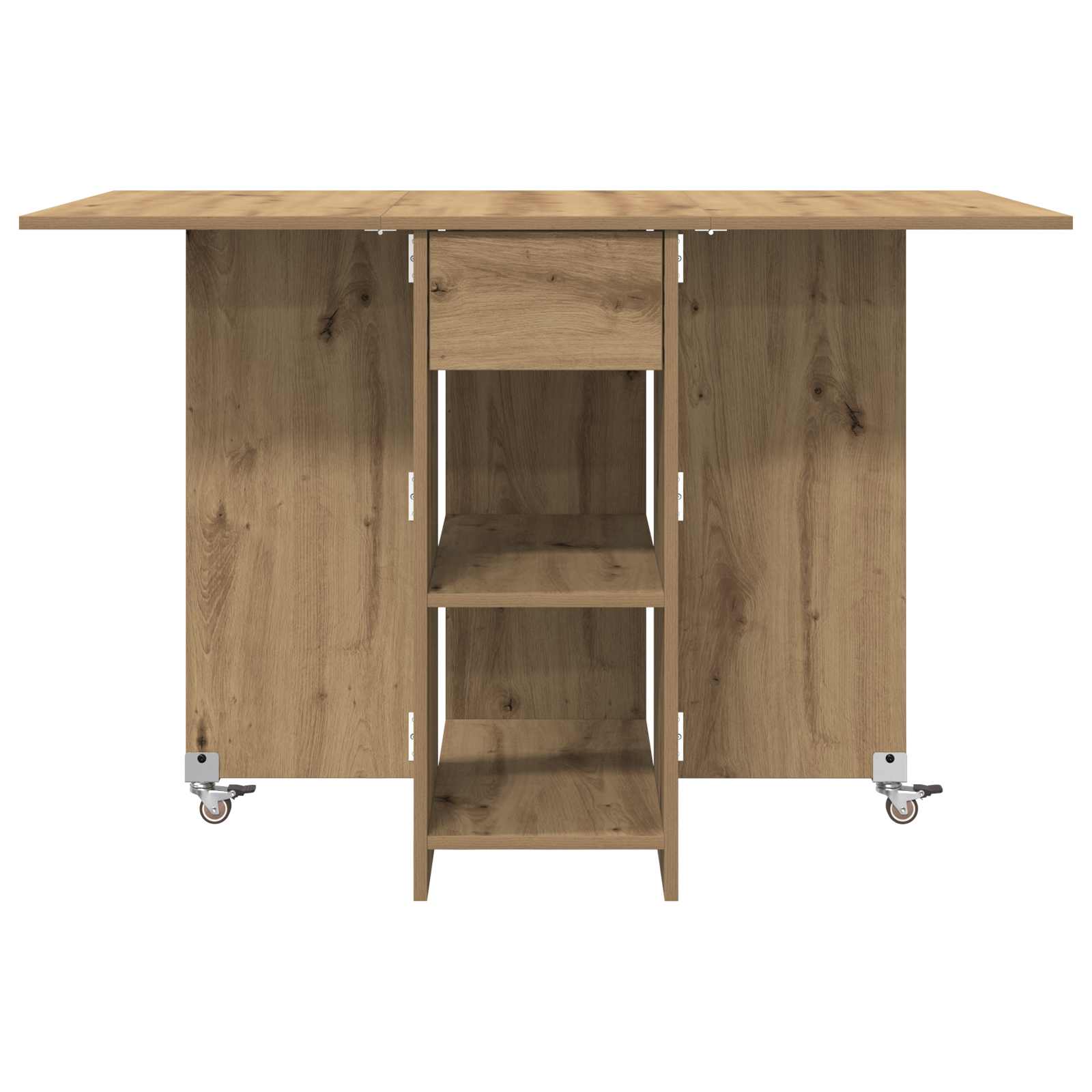 Esstisch 115 x 70 x 75 cm Holzwerkstoff Weiß Rechtwinklig
