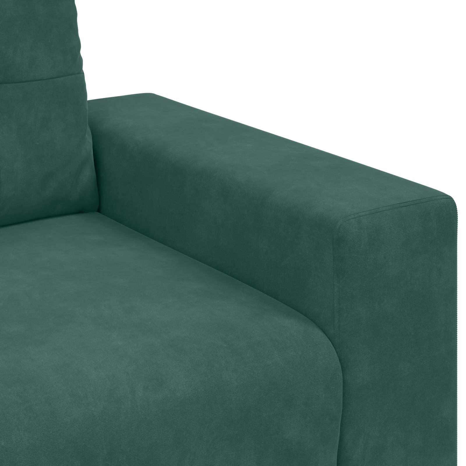 2-teiliges Sofa-Set mit Kissen, hellgrauer Samt