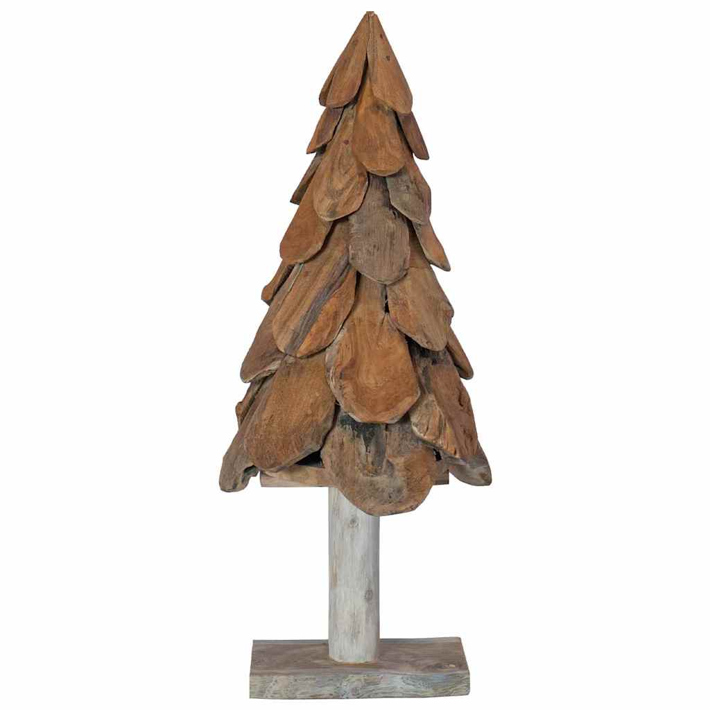 Weihnachtsbaum mit Ständer Braun 61 cm Massivholz Teak