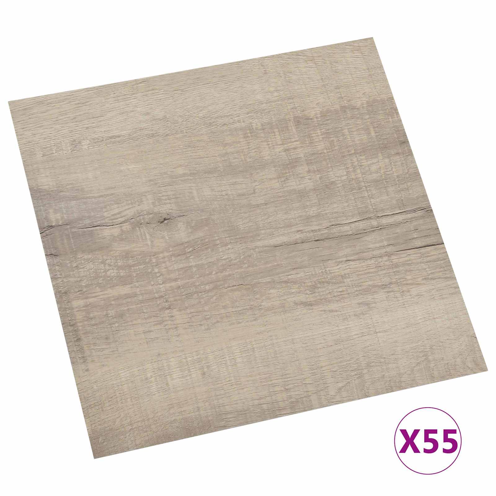 Bodenplanken 55 pcs Schwarz 5,11 m² PVC