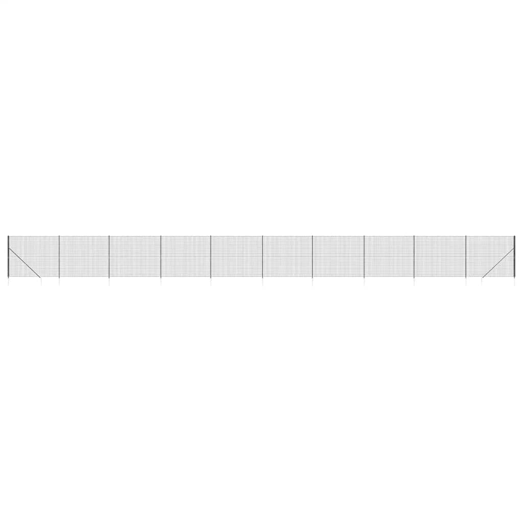 Maschendrahtzaun mit Bodenhülsen Grün 2x10 m