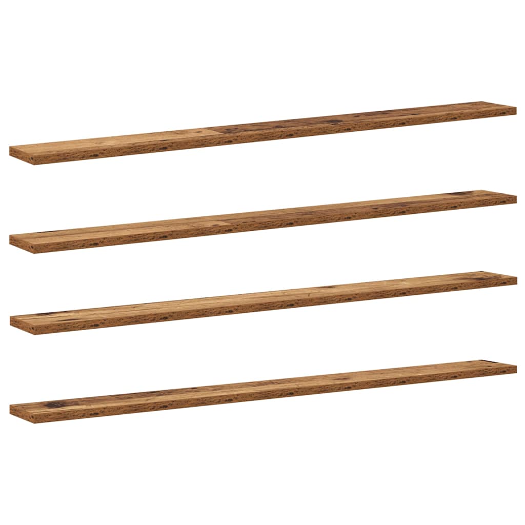 Bücherregal-Bretter 4 Stk. Weiß 40x10x1,5 cm Holzwerkstoff