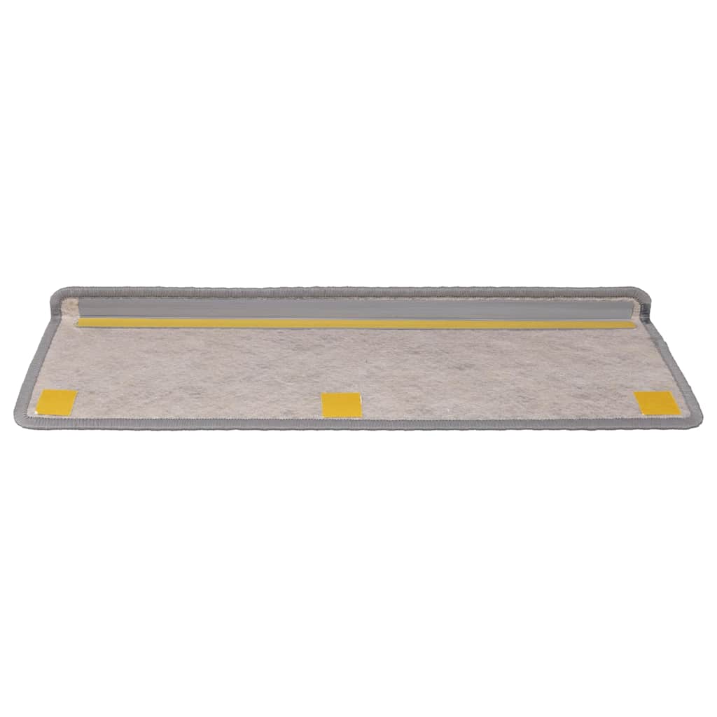 Treppenmatten Selbstklebend Sisal-Look 15 Stk. 65x21x4 Platina