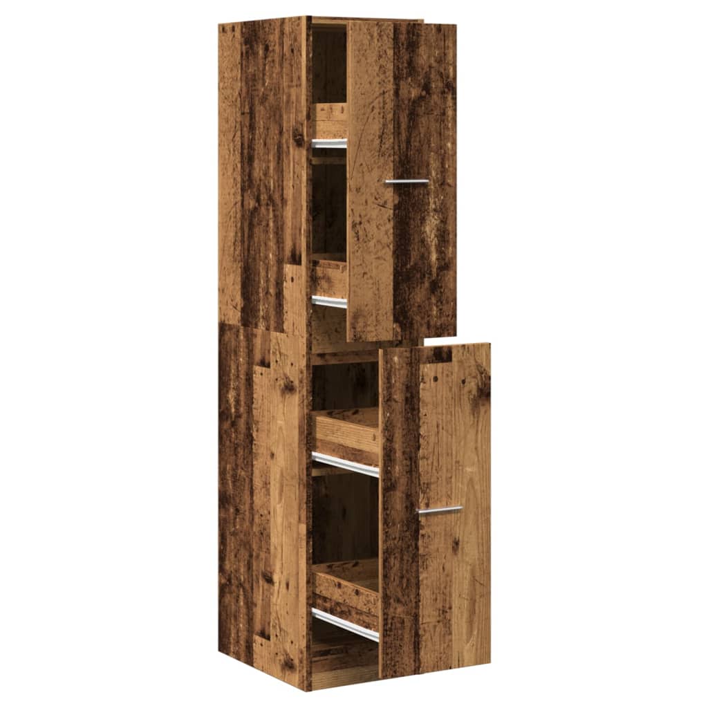Apothekerschrank Weiß 30 x 41 x 174,5 cm Holzwerkstoff