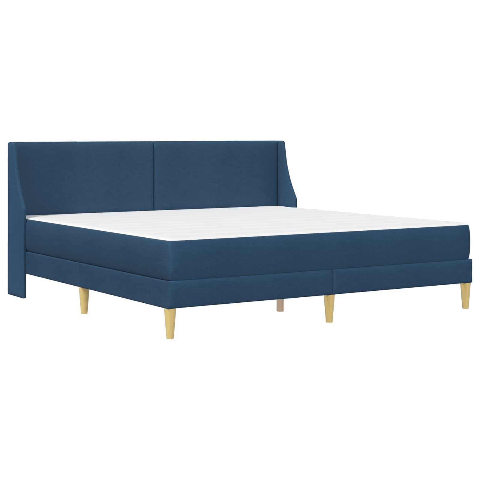 Bettgestell mit Matratze Hellgrau 80x 200 cm Polyester
