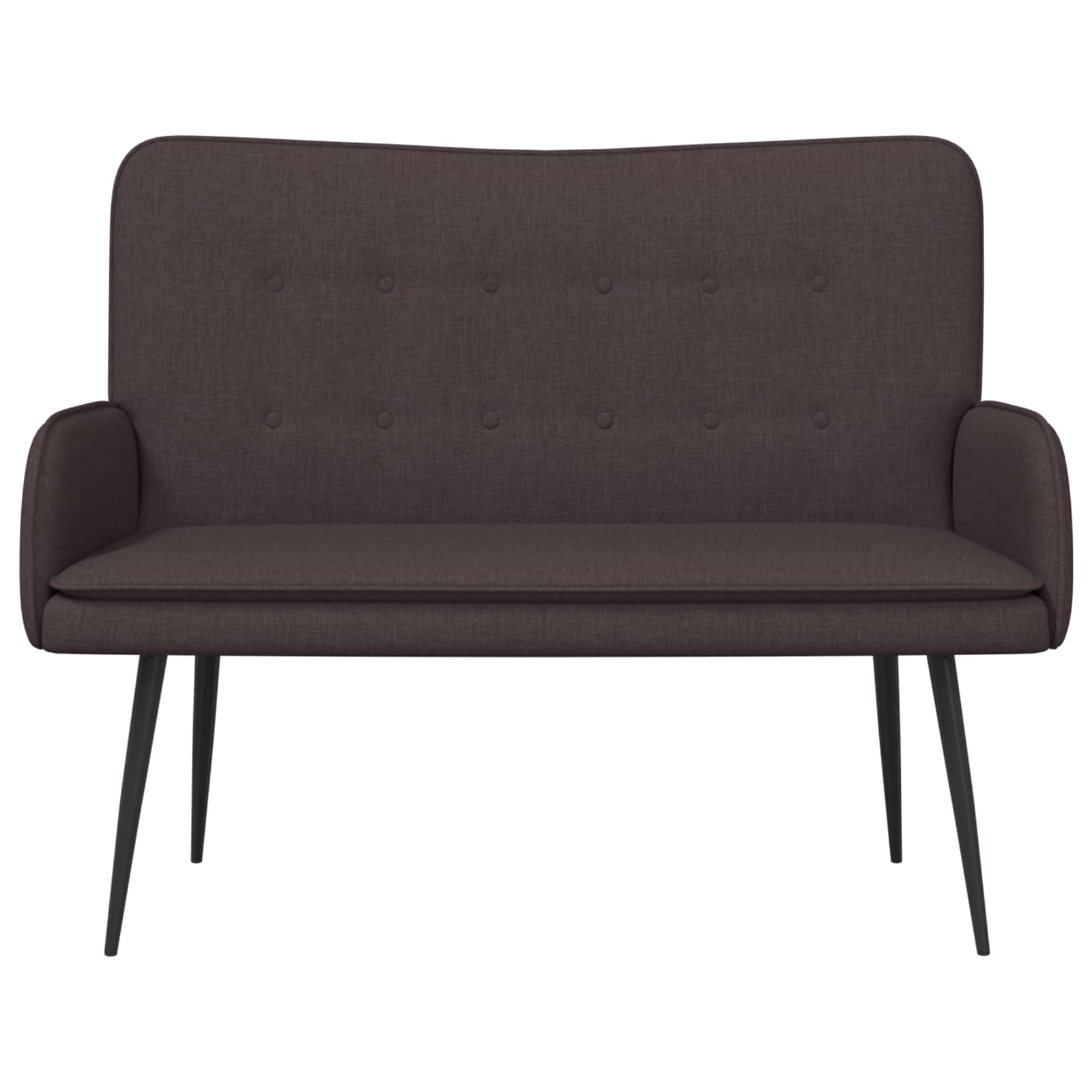 2-Sitzer Sofa Hellgrau 115 x 61 x 87 cm Stoff