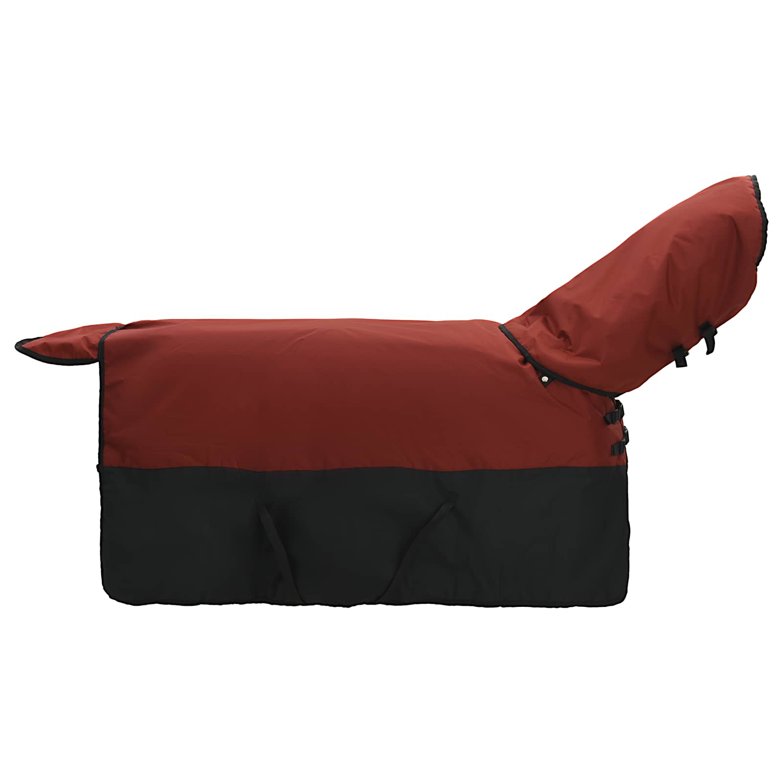 Pferdedecke Dunkelgrün und Schwarz 75 cm Polyester