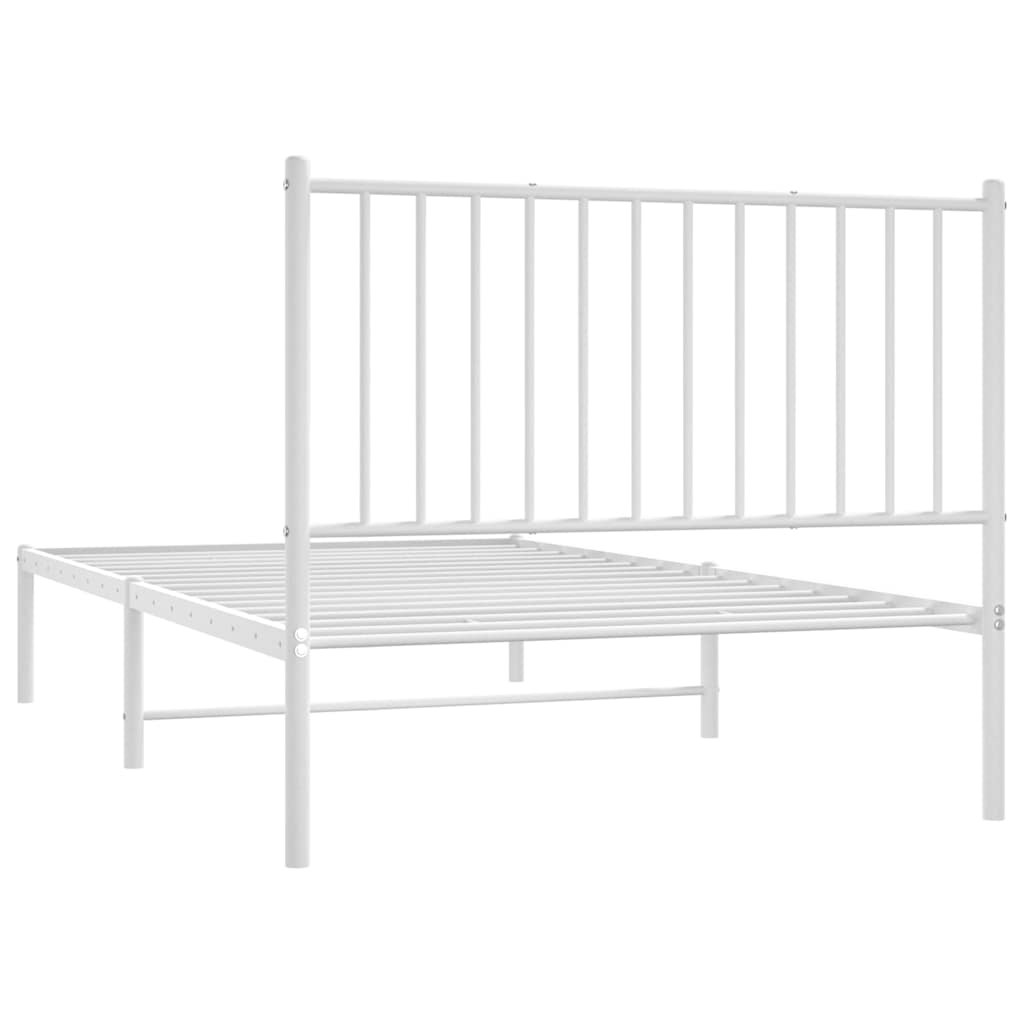 Bettgestell Metall Schwarz 75x190 cm