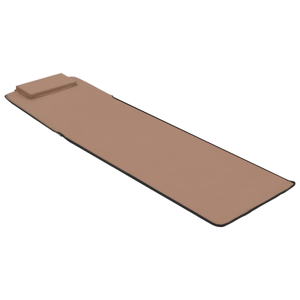 Klappbare Strandmatte 2 Stk. Stahl und Stoff Blau
