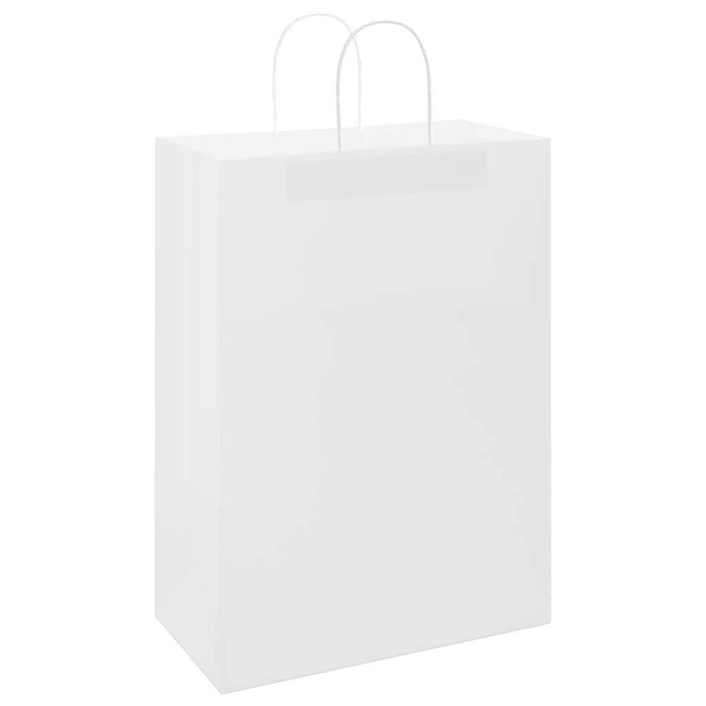 Papiertragetaschen 50 Stk. mit Henkeln Braun 21x11x36 cm
