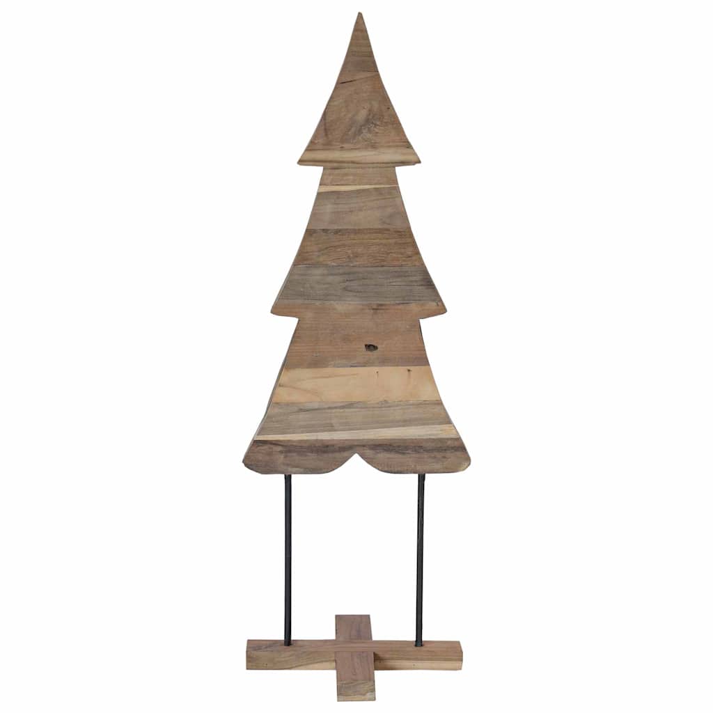 Weihnachtsbaum mit Ständer Braun 90 cm Massivholz Teak
