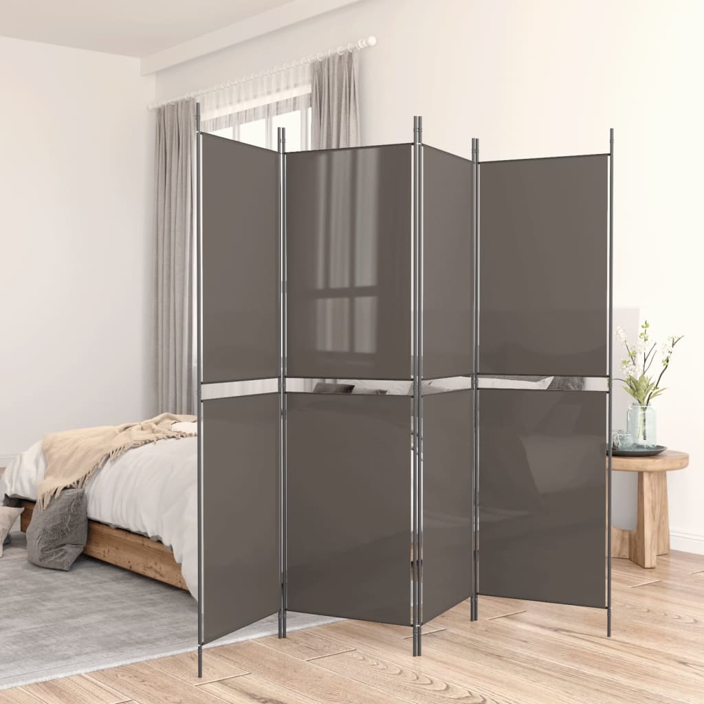 3-teiliger Raumteiler Beige 150 x 180 cm Stoff