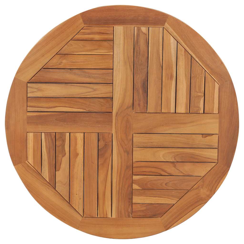Tischplatte Massivholz Teak Rund 2,5 cm 40 cm