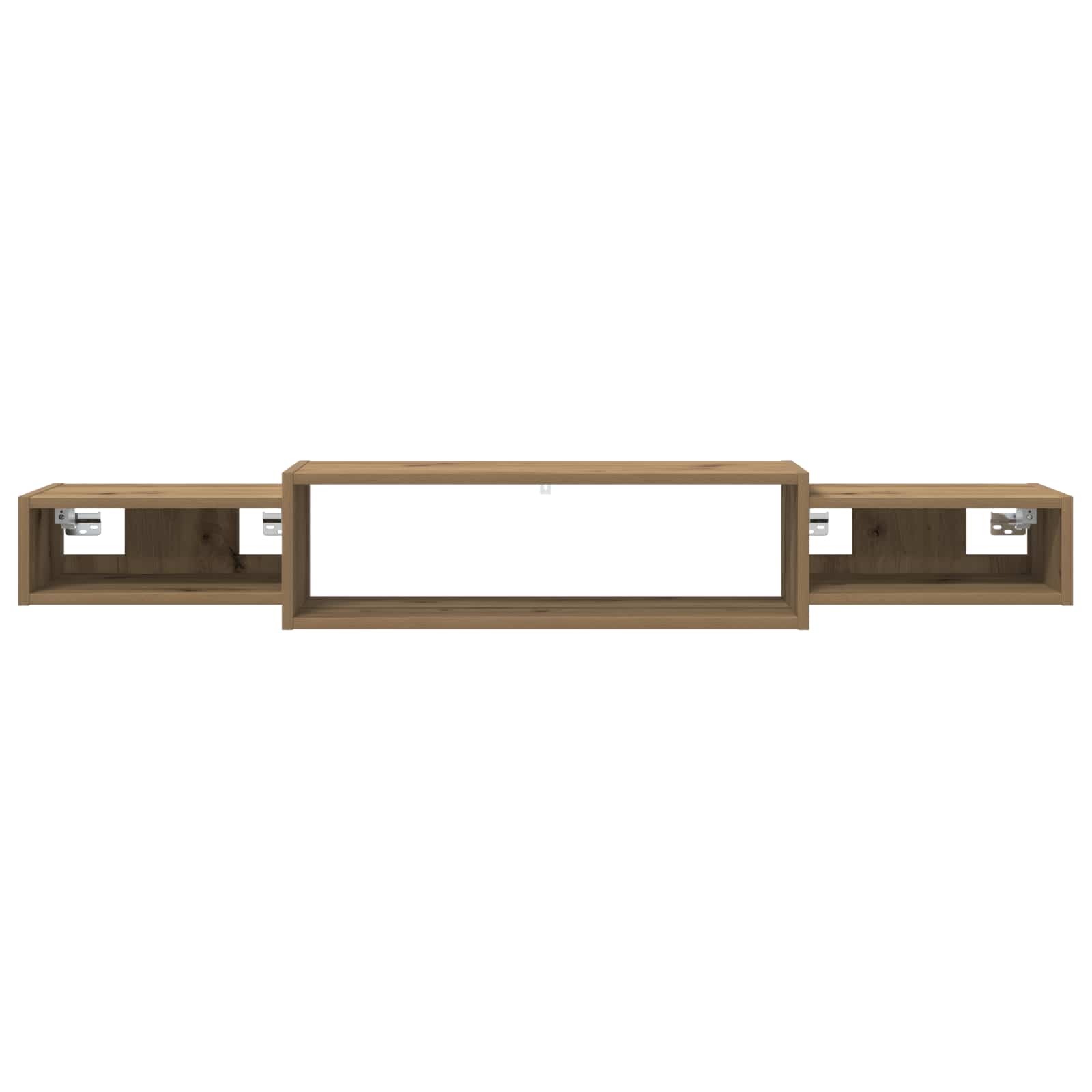Wandmontierter TV-Schrank Wandhalterung Weiß 140 x 28 x 21 cm