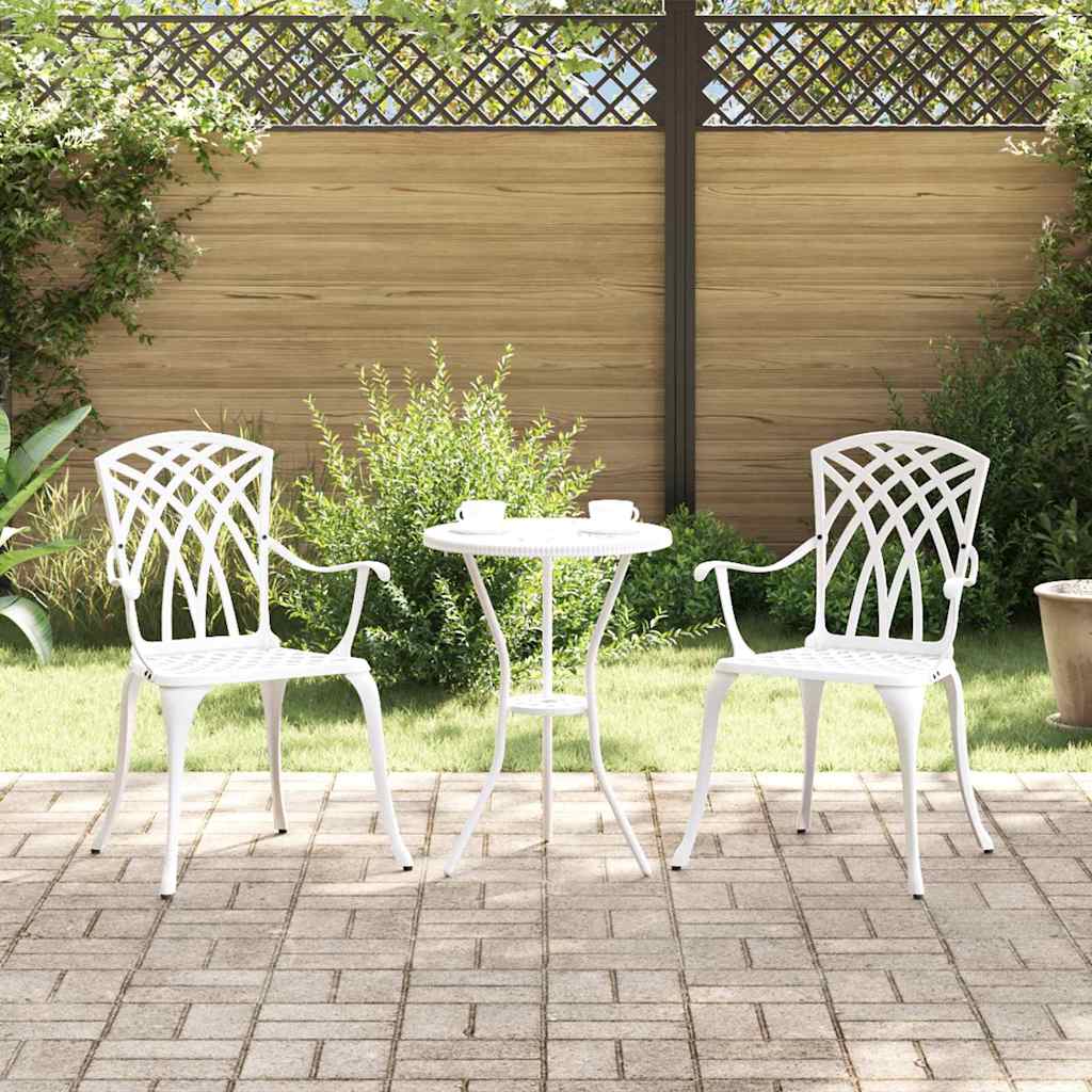 Gartenstuhl 2 pcs Bronze 53 x 51 x 88,5 cm Aluminium