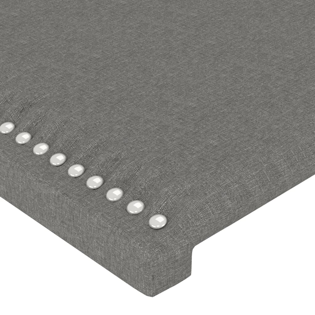 Kopfteil Dunkelgrau 80 x 5 x 118/128 cm Stoff