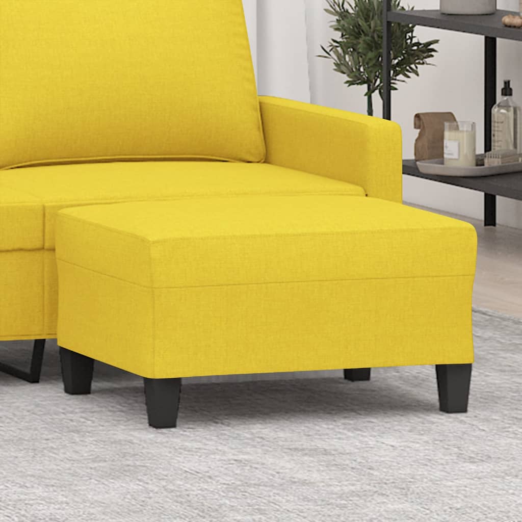 Fußhocker Hellgrau 60x50x41 cm Stoff
