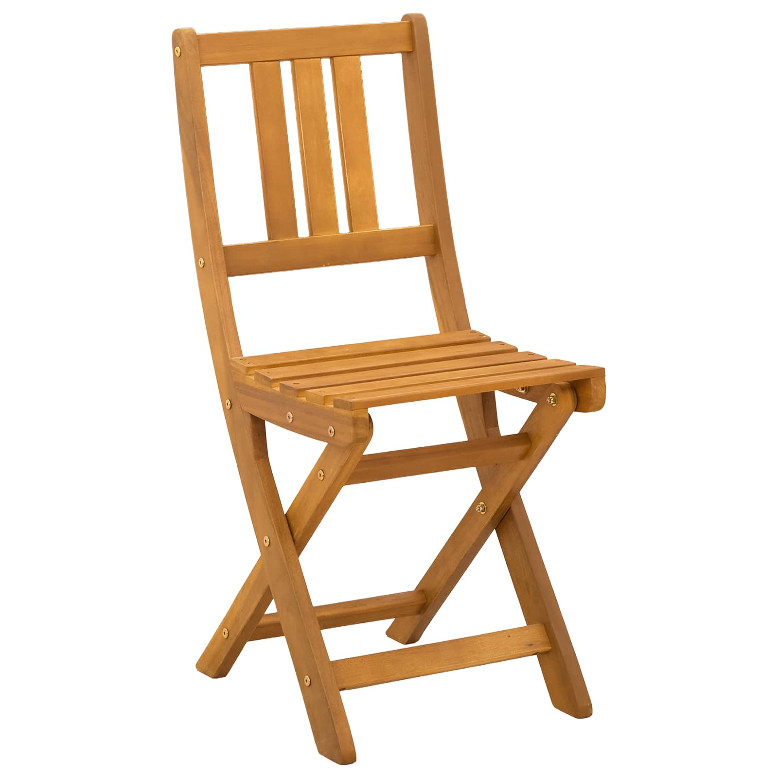 Außen Bistro-Stühle 6 pcs Natur Massivholz Akazie