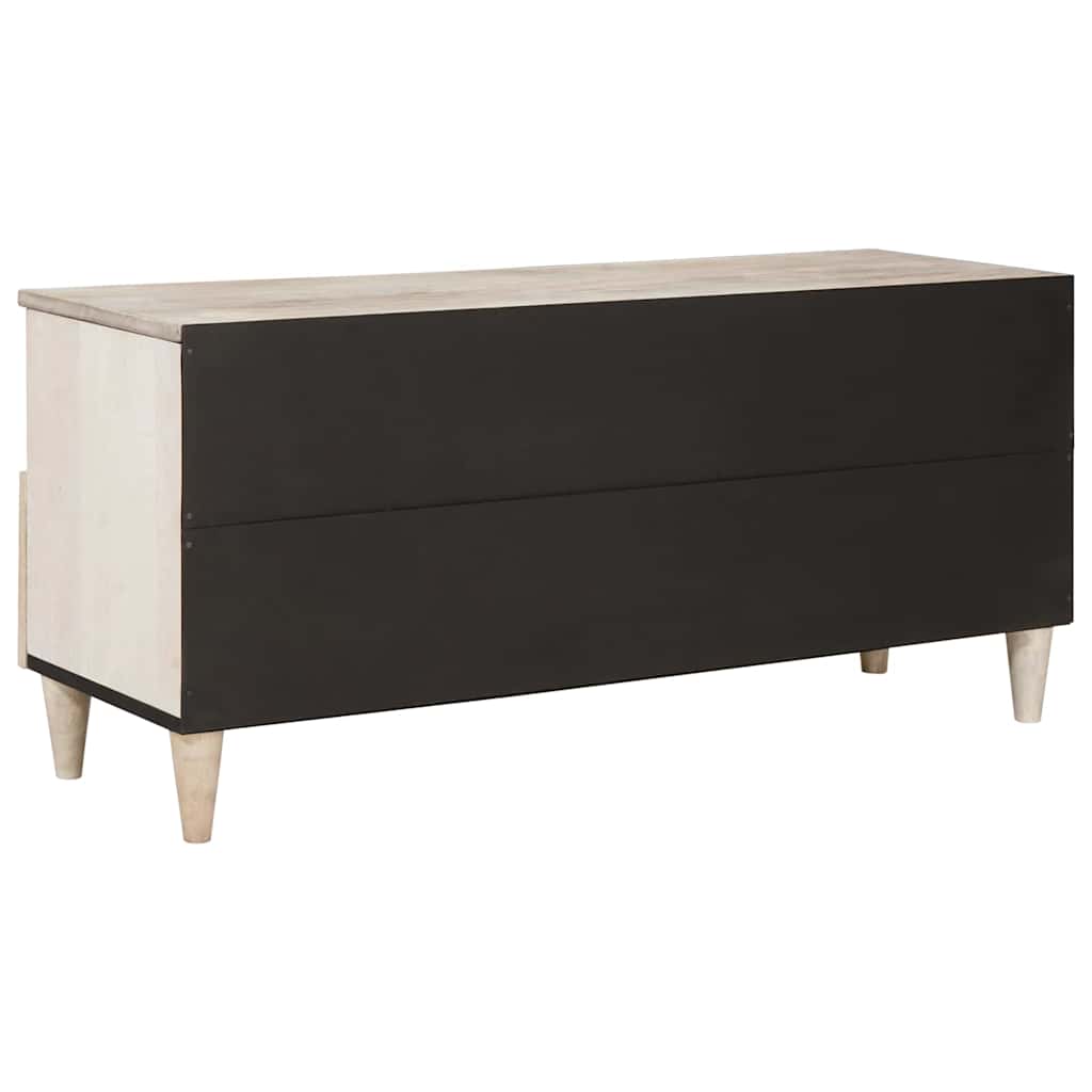 TV-Schränk mit Schubladen 100 x 33 x 46 cm Massivholz Mango