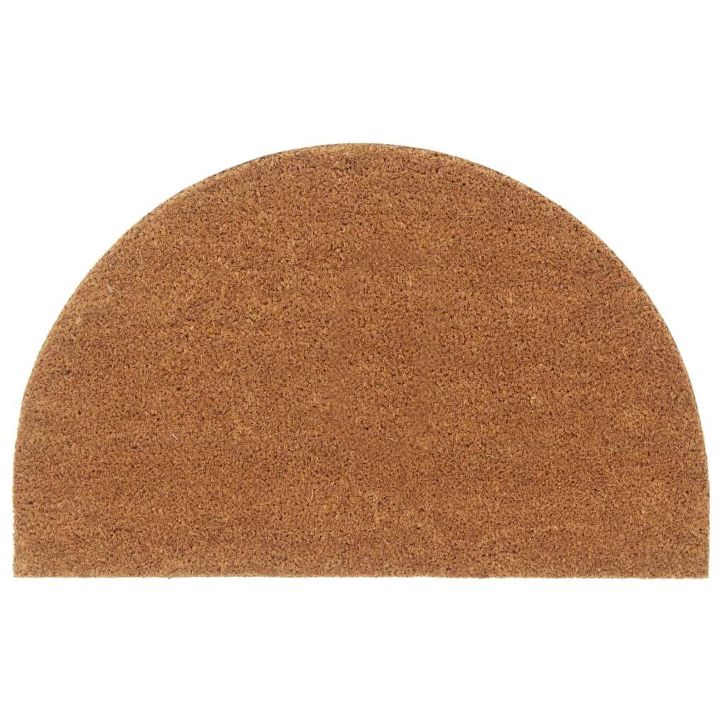 Fußmatte Schwarz Halbrund 60x90 cm Kokosfaser Getuftet