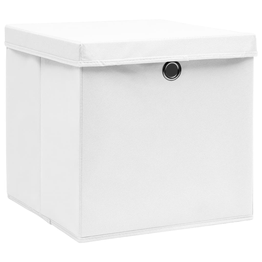 Aufbewahrungsboxen 4 Stk. Blau 32x32x32 cm Stoff
