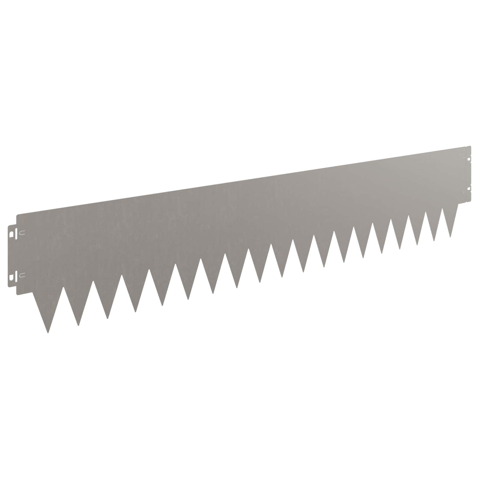 Raseneinfassung 10 pcs Länge Höhe 103 x 15 cm Stahl Schwarz