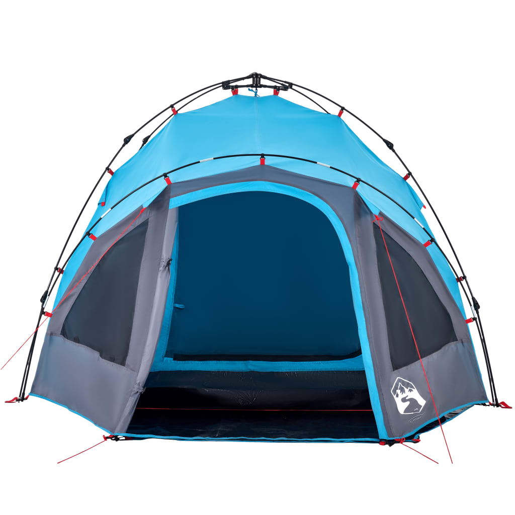 Kuppel-Campingzelt 3 Personen Grün Quick Release
