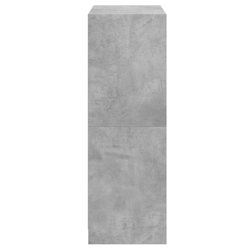Bücherregal mit Türen Weiß 136x37x109 cm Holzwerkstoff