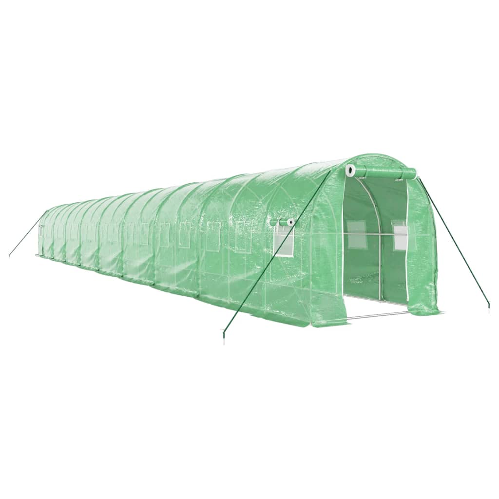Gewächshaus mit Stahlrahmen Weiß 8 m² 4x2x2 m