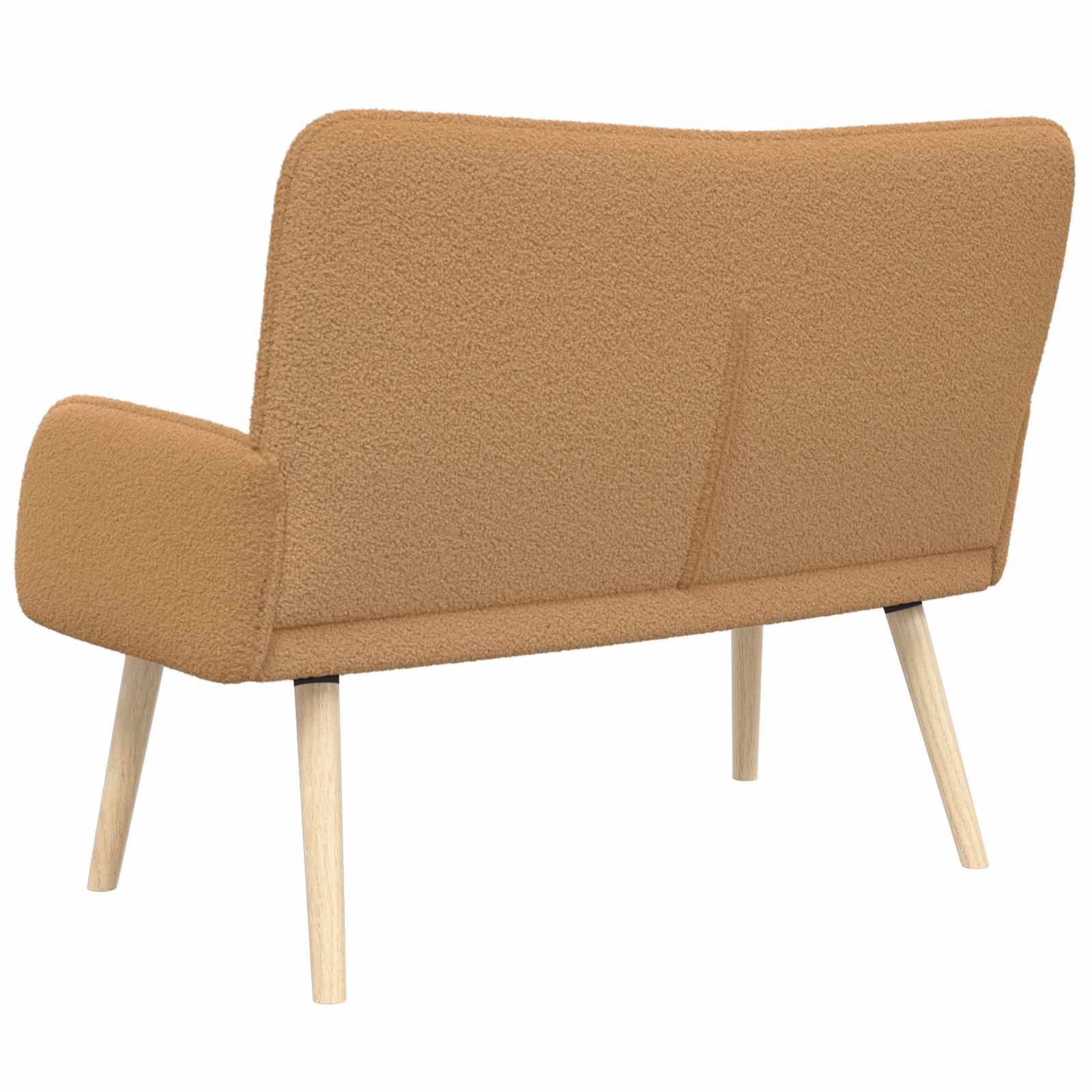 2-Sitzer Sofa Hellgrau 115 x 61 x 87 cm Bouclé