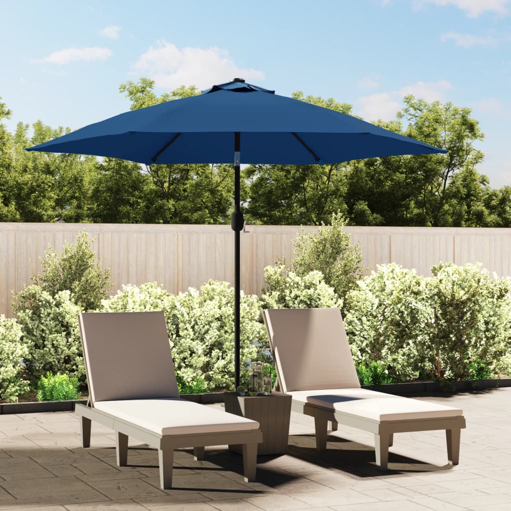 Sonnenschirm mit Metall-Mast 300 cm Bordeauxrot