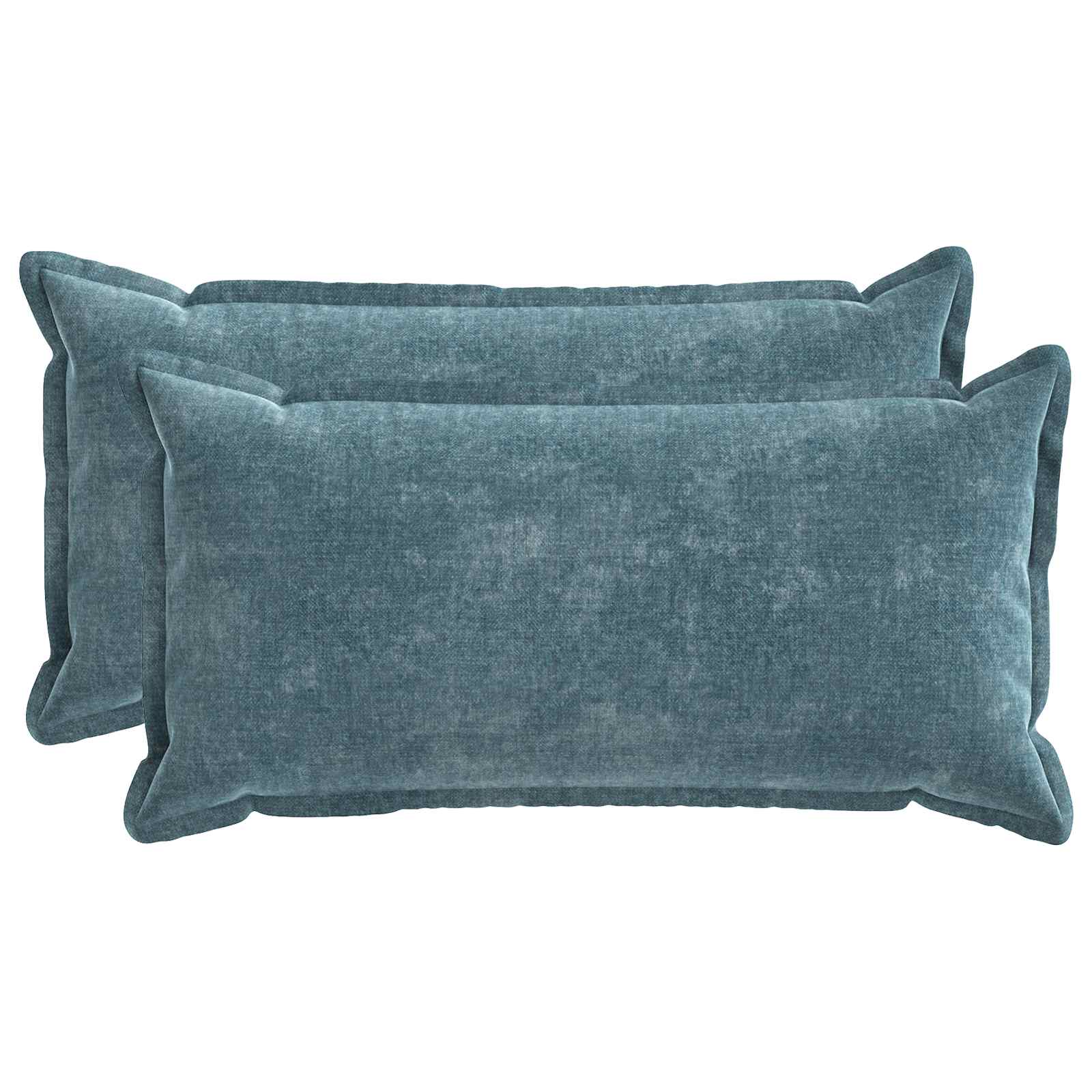 Kissenbezug 2 Stk. HOUTEN Dunkelgrau 30 x 30 cm Chenille-Stoff