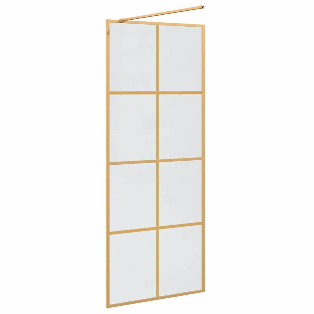 Duschwand für Begehbare Dusche mit Klarem ESG Glas 80x195 cm