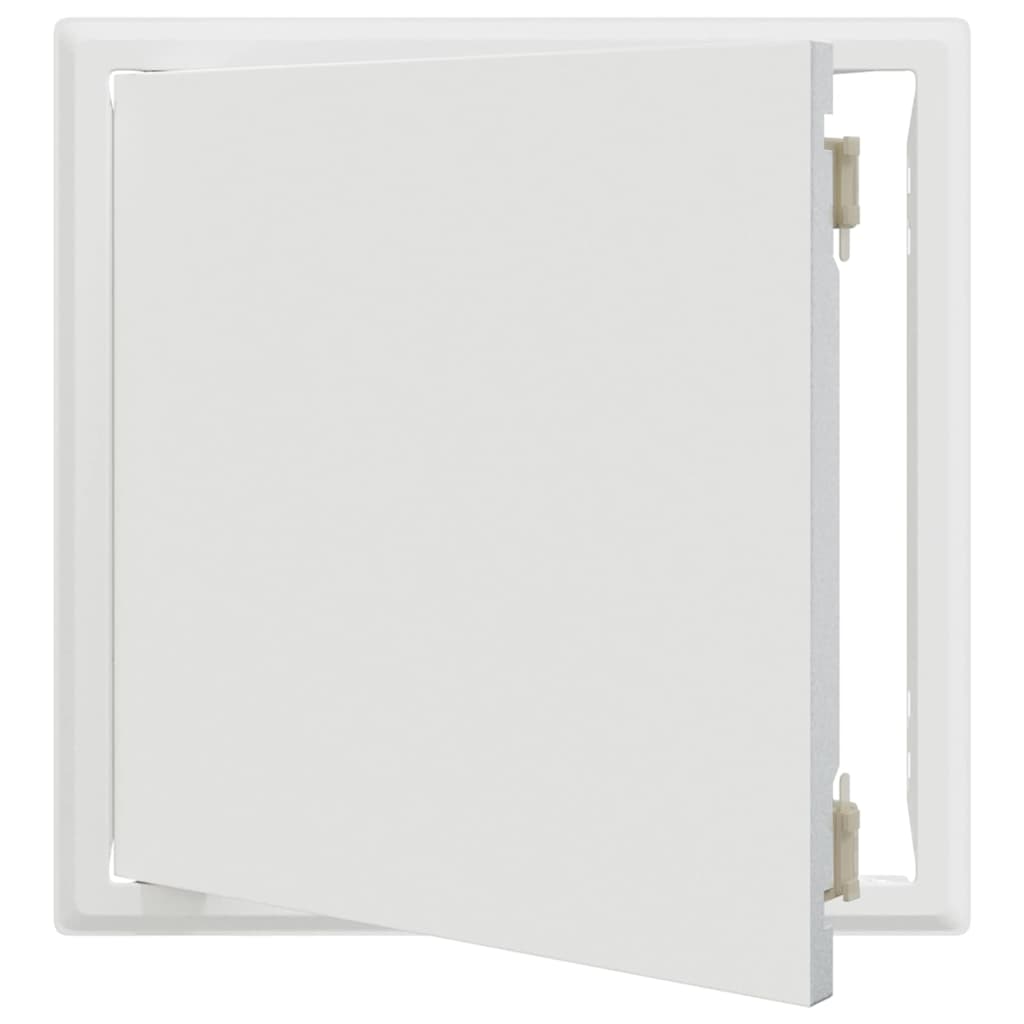 Zugangsklappe 2 pcs Weiß 23 x 23 x 3 cm Stahl