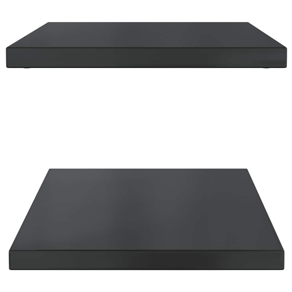 Wandregale 2 Stk. 100x40 cm Silbern Edelstahl