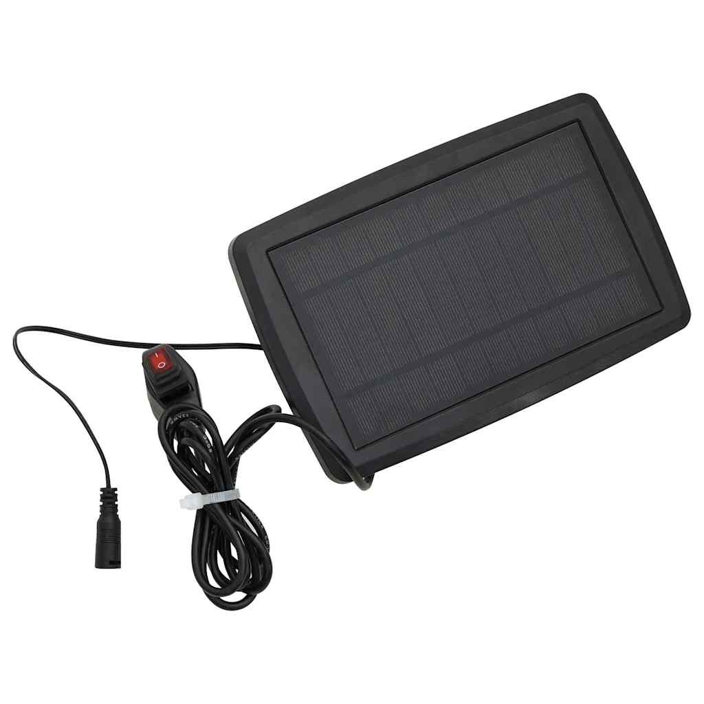 Markise Manuell Einziehbar mit LED 300x250 cm Blau und Weiß