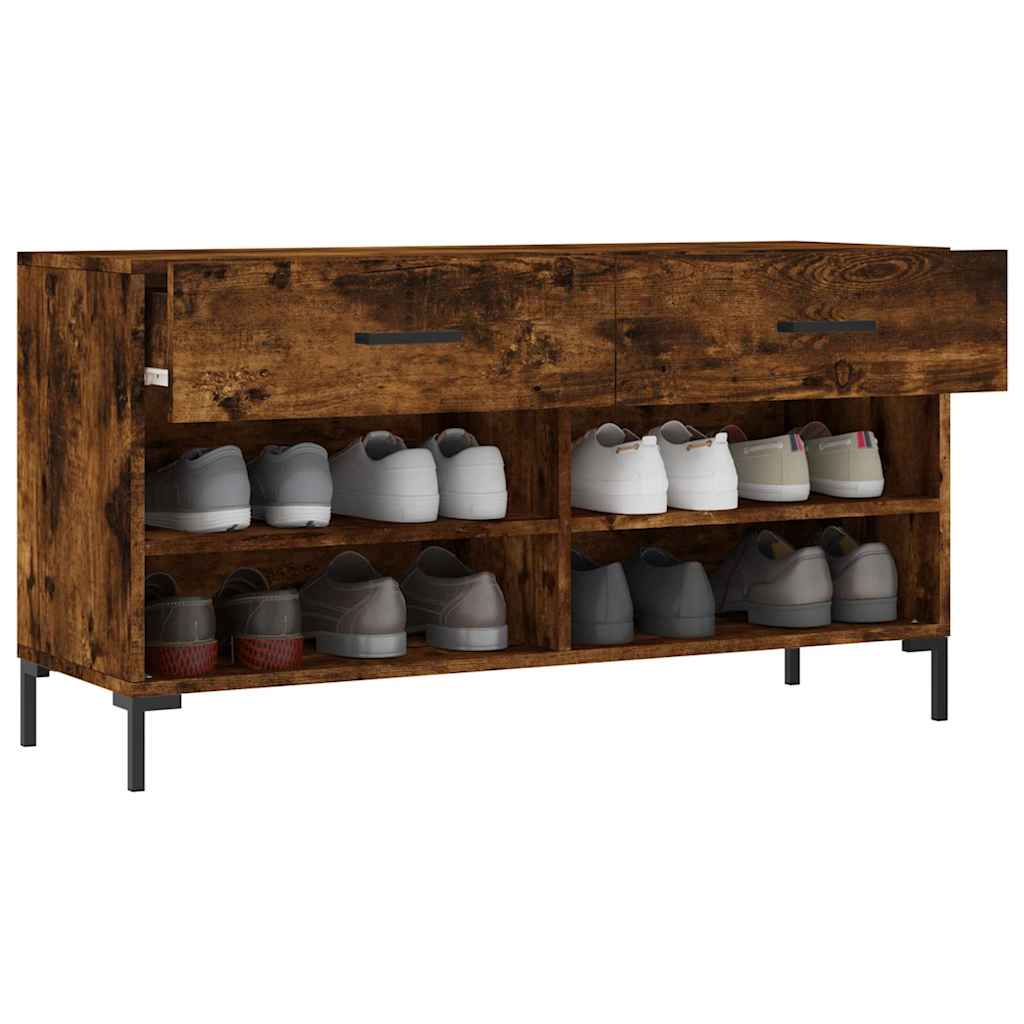 Schuhbank Weiß 102x35x55 cm Holzwerkstoff