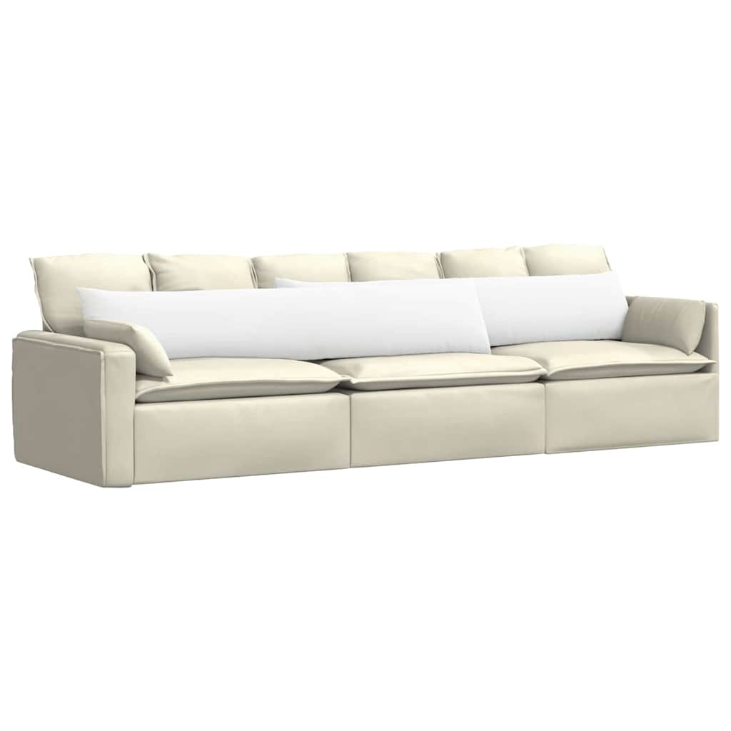 Sofakissen 2 pcs Hellgrau 50 x 30 cm Stoff