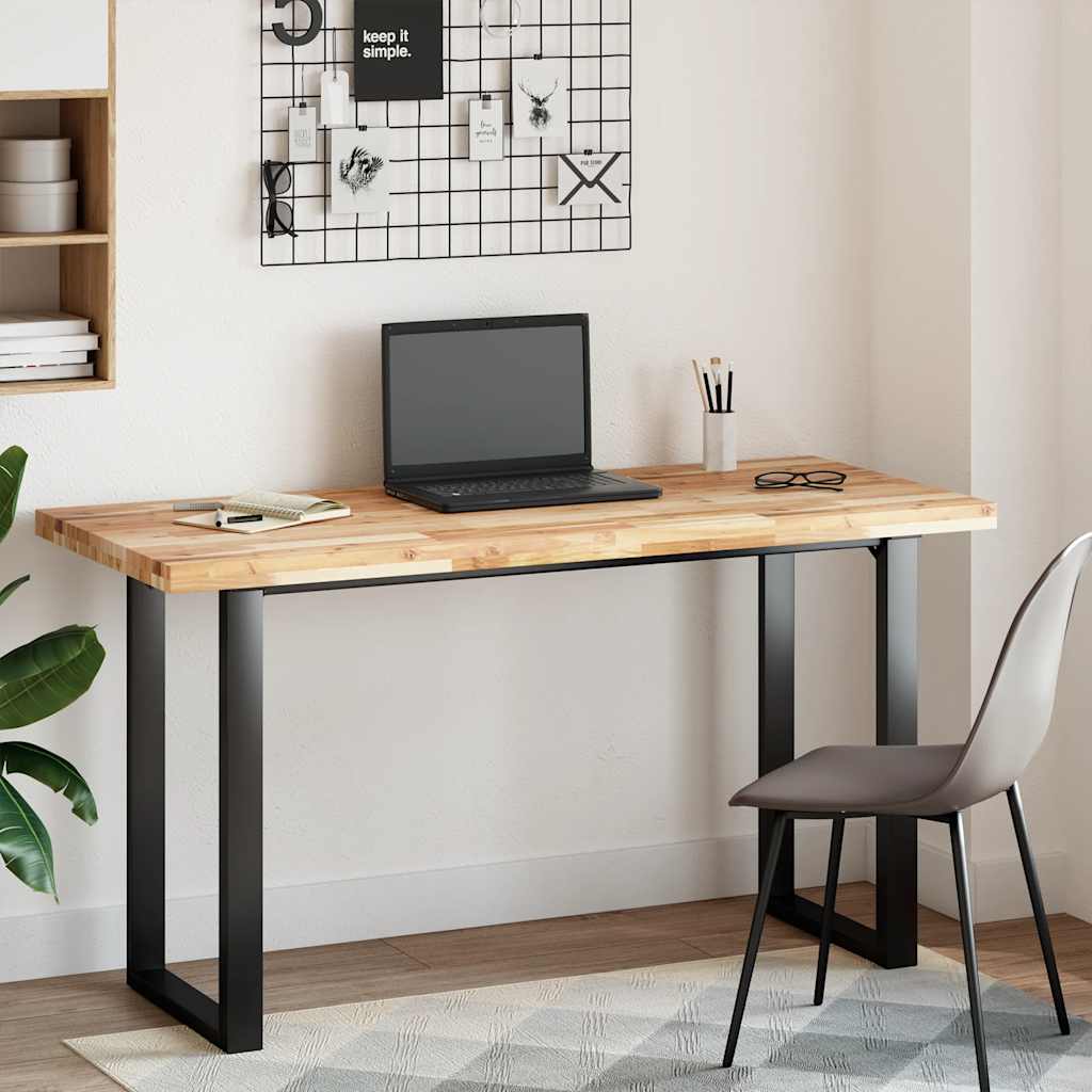 Tischplatte Rechteckig 60x50x2 cm Massivholz Akazie