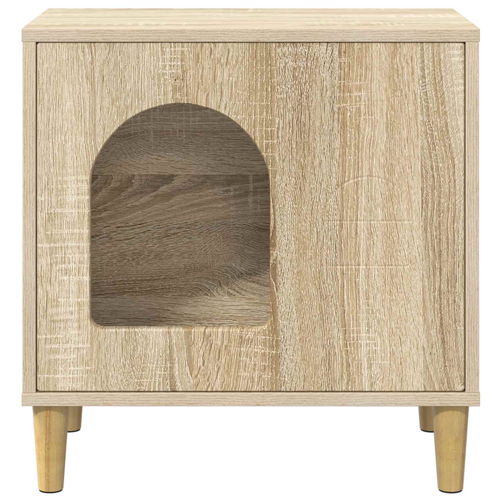 Katzenhaus Weiß 51 x 30 x 52 cm Holzwerkstoff