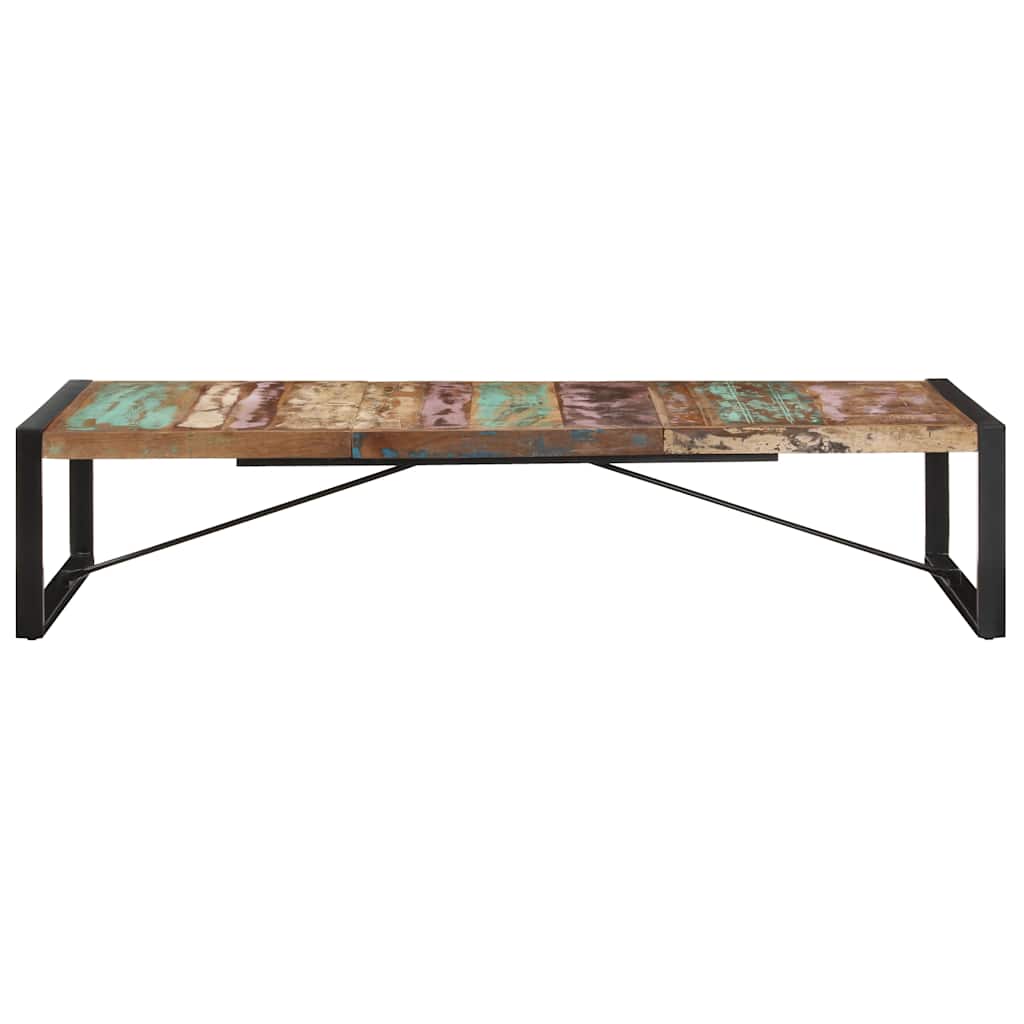 Couchtisch 140x140x40 cm Raues Mangoholz