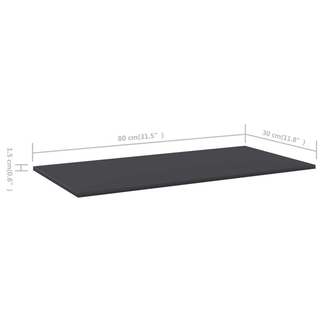 Bücherregal-Bretter 4 Stk. Weiß 40x10x1,5 cm Holzwerkstoff