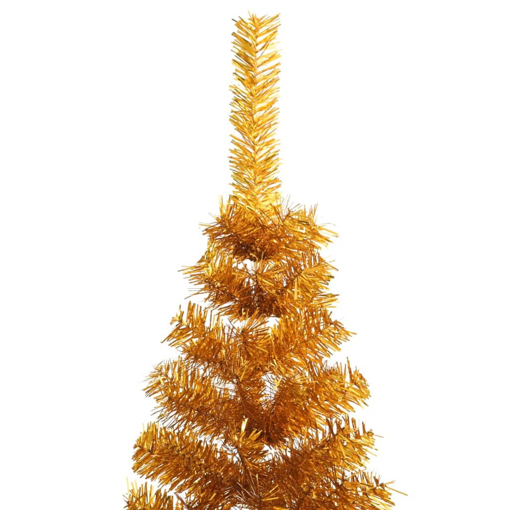 Künstlicher Halb-Weihnachtsbaum mit Ständer Grün 150 cm PVC