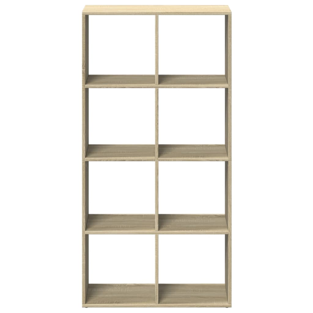 Bücherregal Weiß 137,5x29x137,5 cm Holzwerkstoff