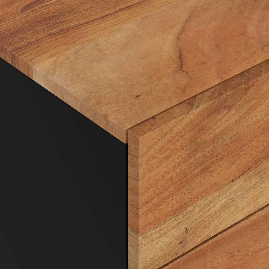 Nachttisch 50x33x62 cm Massivholz Mango & Holzwerkstoff