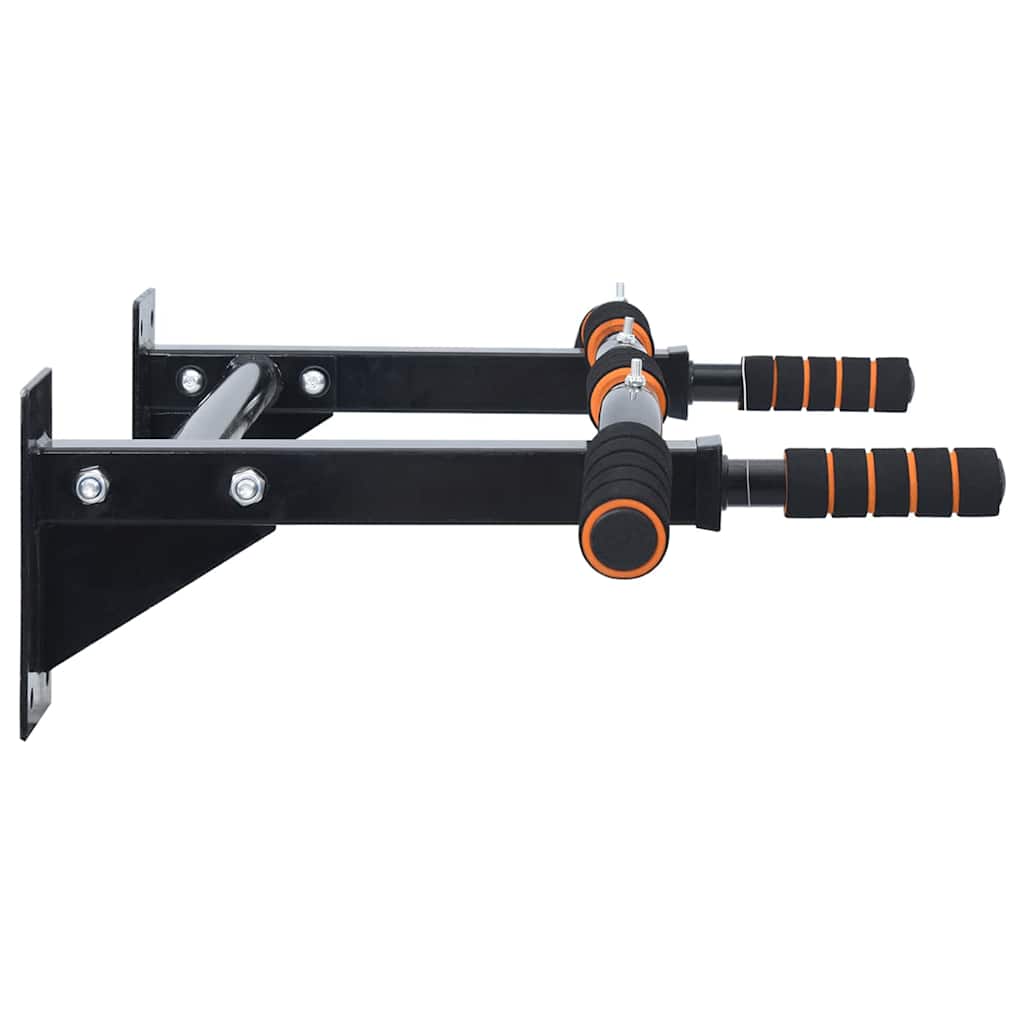 Dip Station Schwarz und Rot 72,5 x 70 x 31 cm