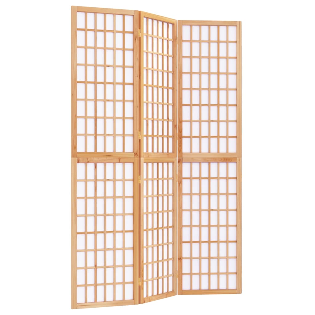 3-tlg. Paravent Japanischer Stil Faltbar 120x170 cm Schwarz