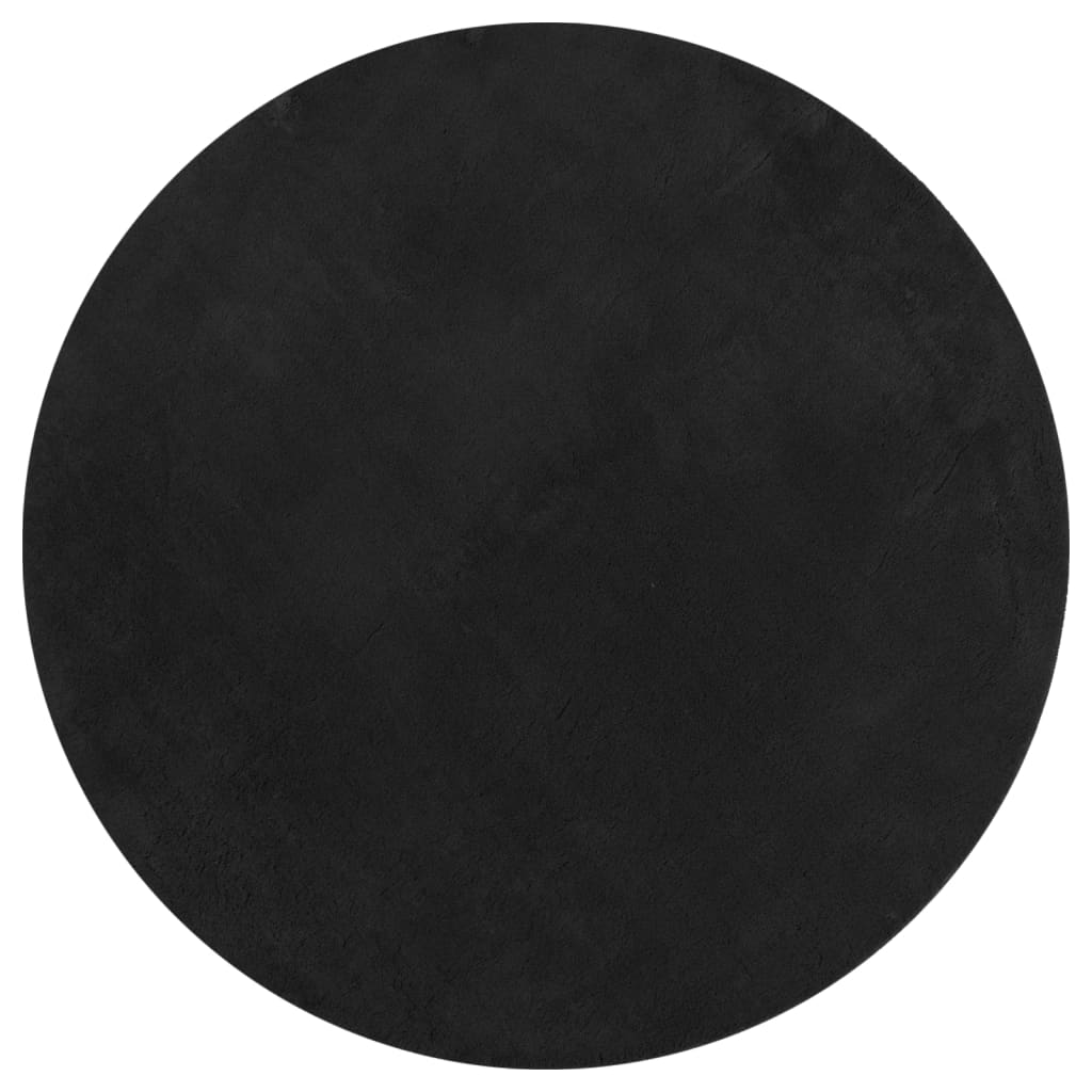 Teppich HUARTE Kurzflor Weich und Waschbar Anthrazit 60x110 cm